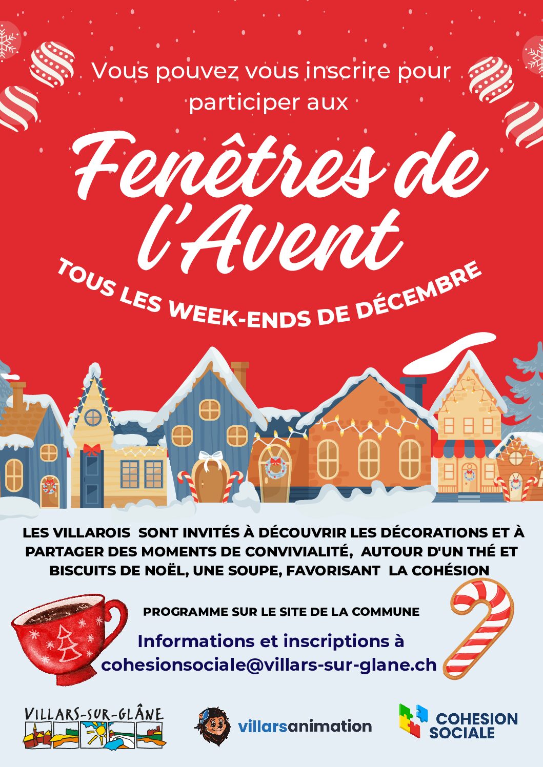 Fenêtre de l’Avent Allée du château 6-9